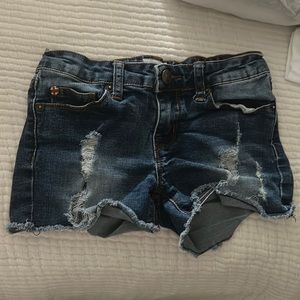 Girls 8 Hudson distressed Jean shorts - super cute for summer!